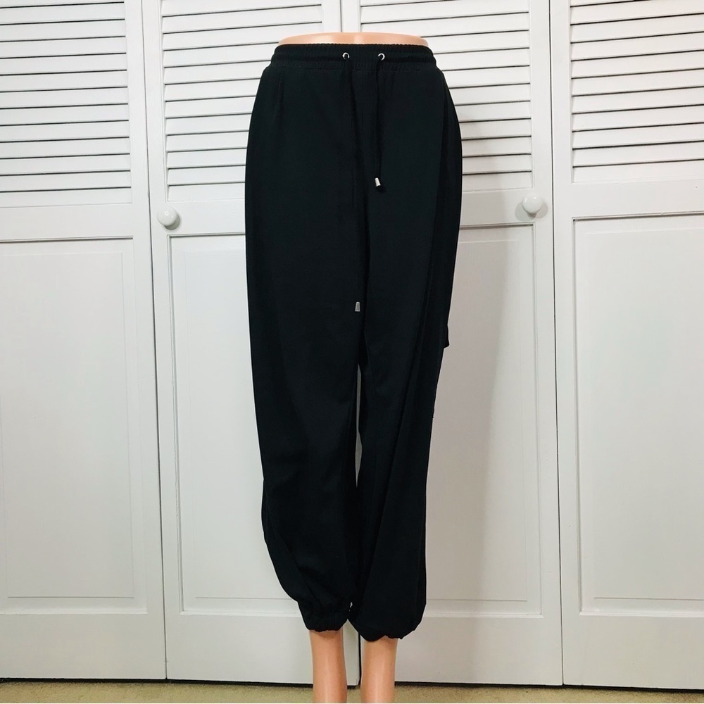 NANETTE By Nanette Lepore Black High Waist Cropped Pants Size Extra Large